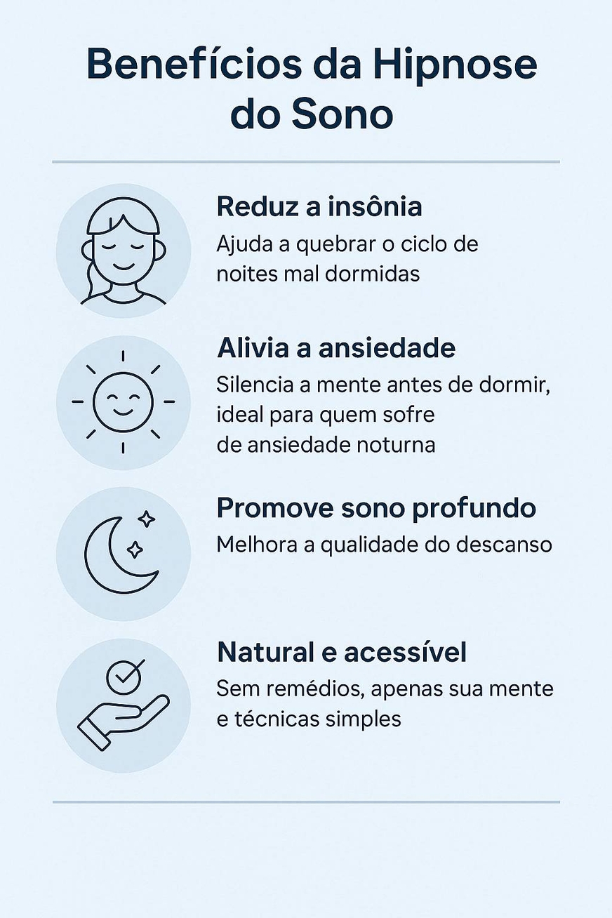 benefícios hipnose do sono